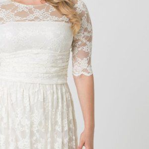 Kiyonna Lace Illusion Wedding Gown